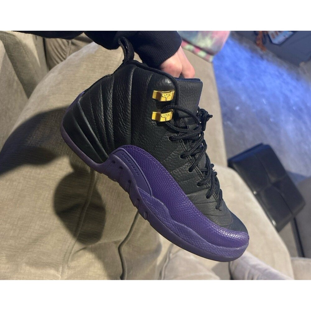 Jordan Men's Black and Purple Trainers